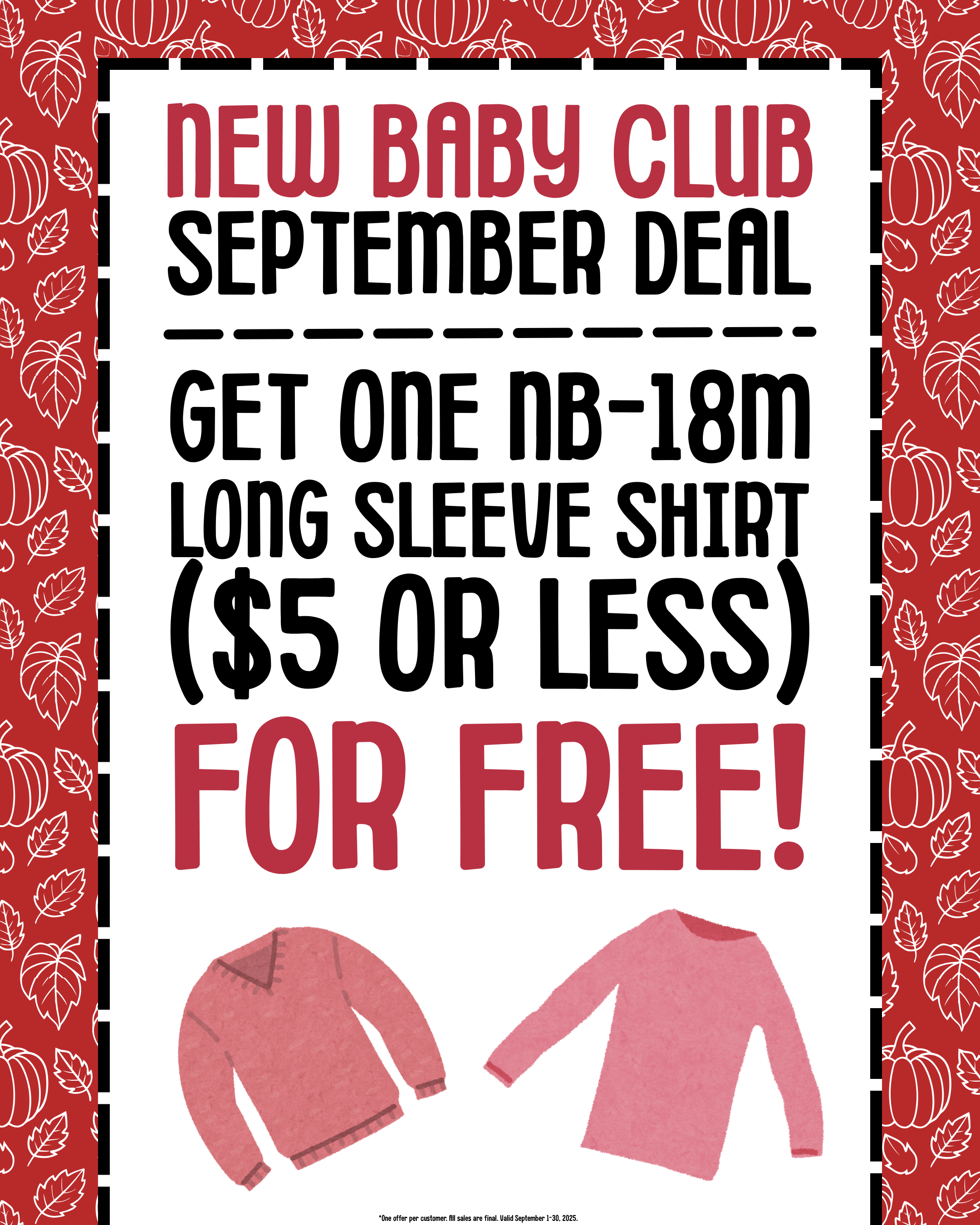New Baby Club Offer